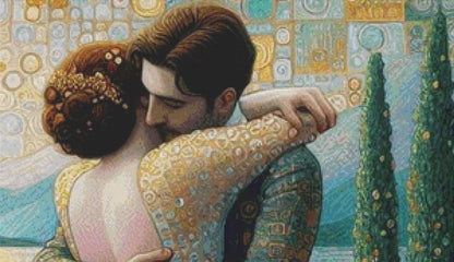 Loving Embrace (Max Size/Color) counted cross stitch pattern by Ana Dias