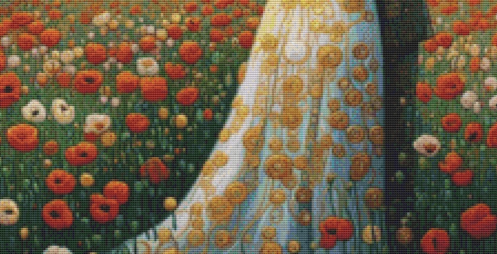 Loving Embrace (Small) counted cross stitch pattern by Ana Dias