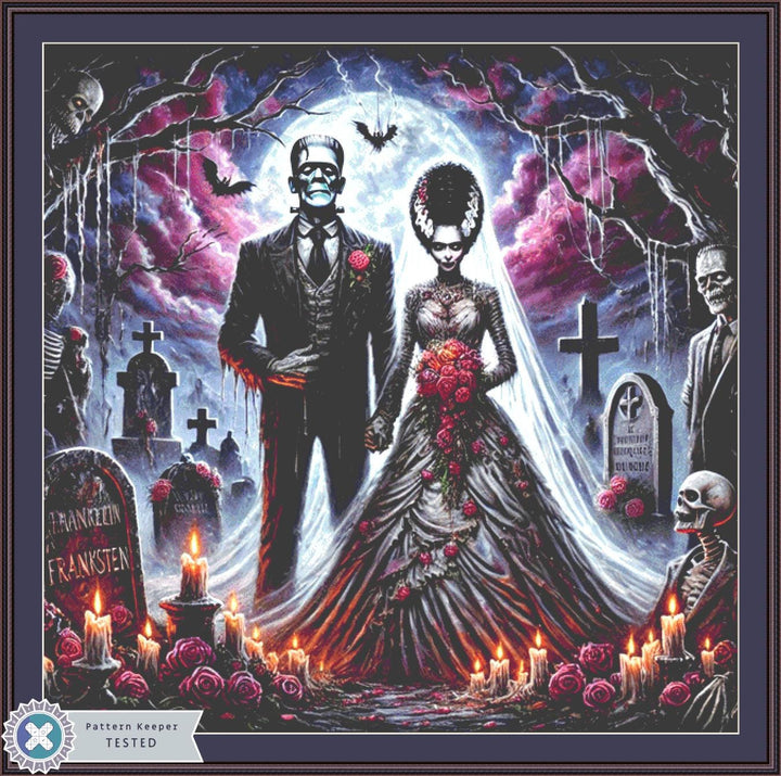 A Monstrous Love (Max Size/Color) counted cross stitch pattern by Eder Jose Rosa