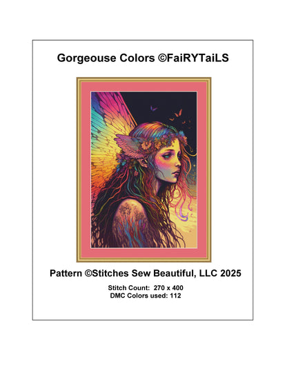 Gorgeous Colors counted cross stitch pattern by FaiRYTaiLS
