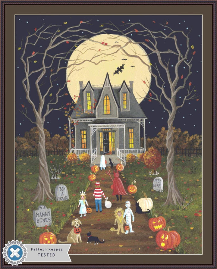 Enter If You Dare (Max Size/Color) counted cross stitch pattern by Kim Leo licensed by JMS Art Licensing