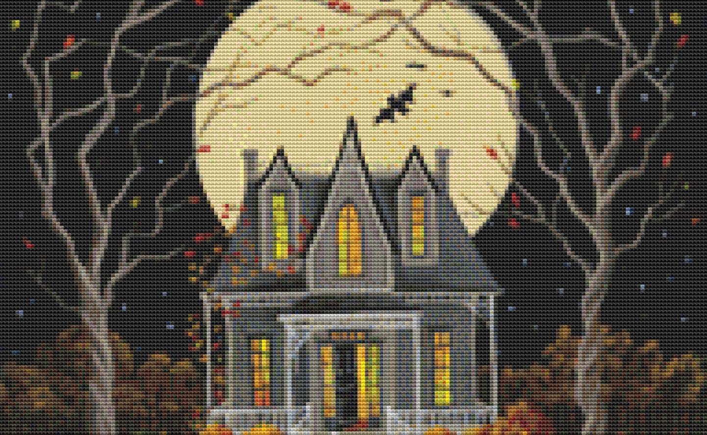 Enter If You Dare (Small) counted cross stitch pattern by Kim Leo licensed by JMS Art Licensing
