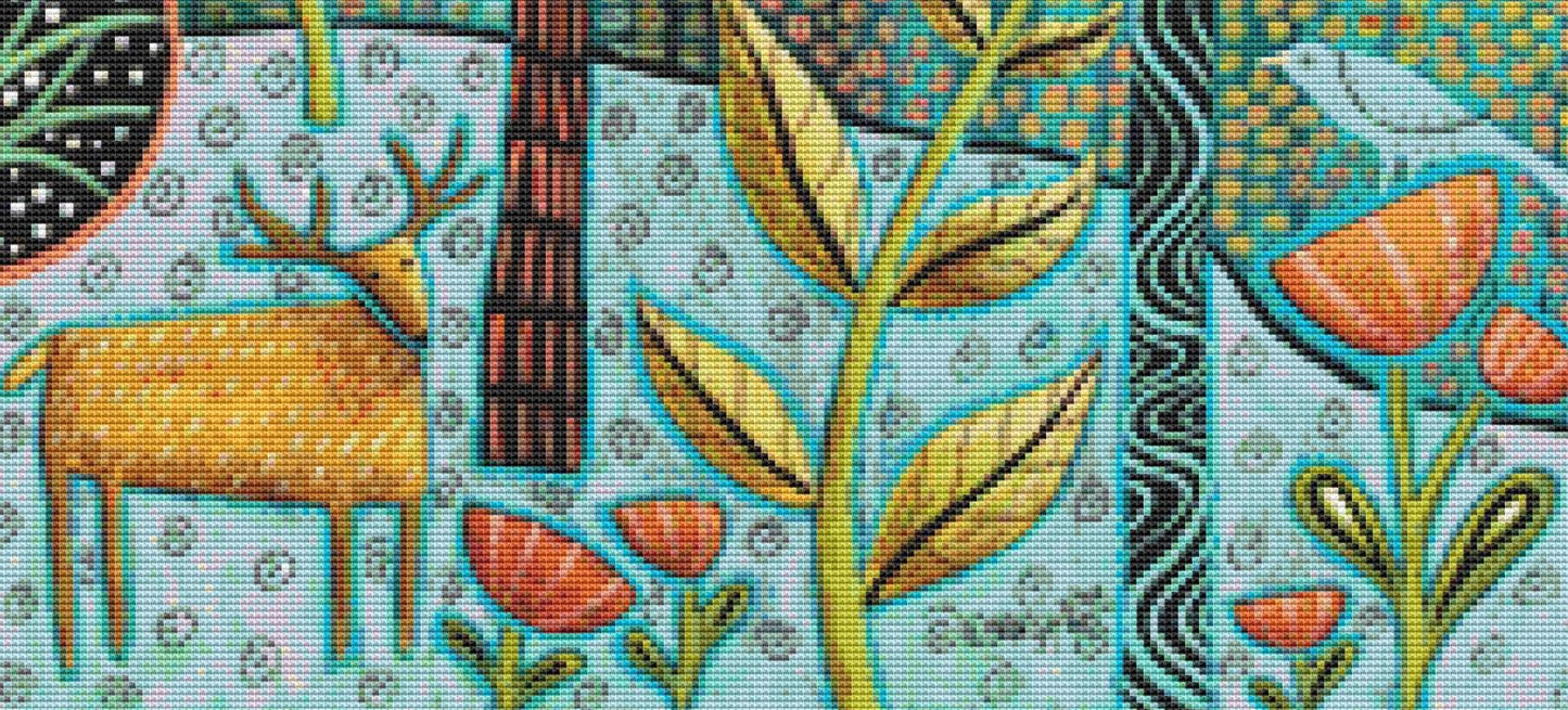 Deer (Small) counted cross stitch pattern by Karla Gerard