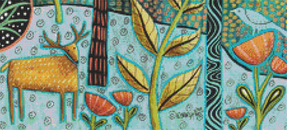 Deer (Small) counted cross stitch pattern by Karla Gerard
