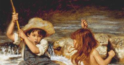 Catch Of My Dreams counted cross sittch pattern by JKim Daly/Ansada Art Licensing Group, LLC