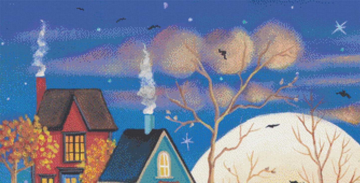 Ghost Rider (Max Size/Color) counted cross stitch pattern by Kim Leo licensed by JMS Art Licensing