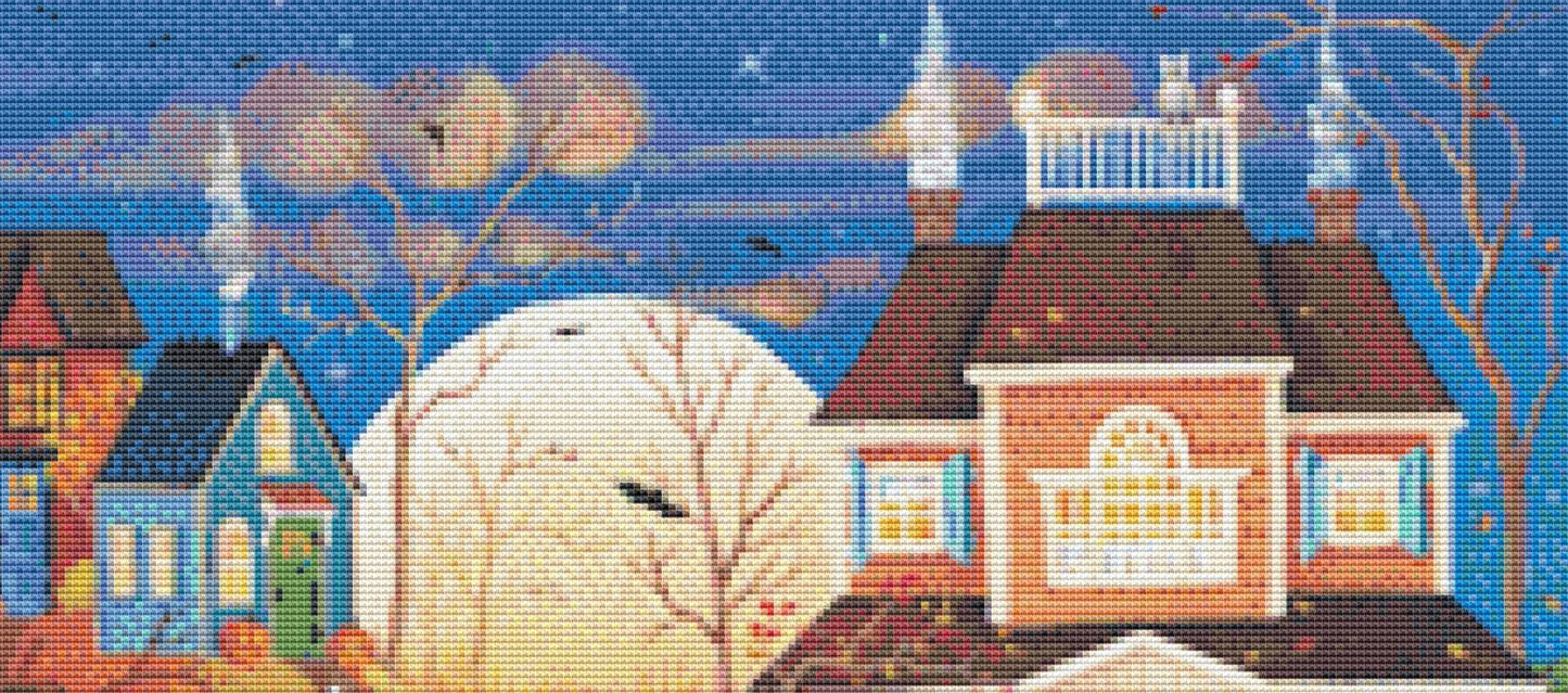 Ghost Rider (Small) counted cross stitch pattern by Kim Leo licensed by JMS Art Licensing