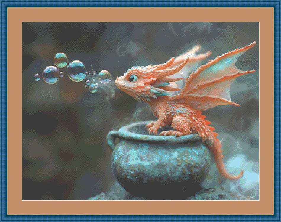 Bubble Magic counted cross stitch pattern by Serr.Kai A Quill & Ink
