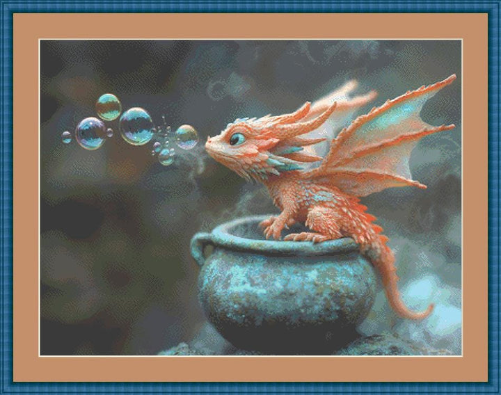 Bubble Magic counted cross stitch pattern by Serr.Kai A Quill & Ink
