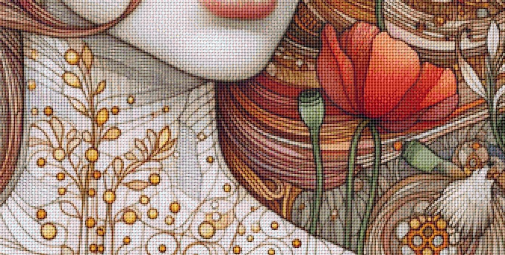 Nature's Calling counted cross stitch pattern by Ana Dias