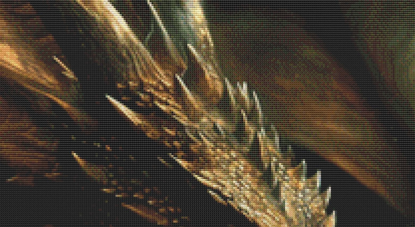 Even in Darkness Beauty can be Found counted cross stitch pattern by Serr.Kai A Quill & Ink