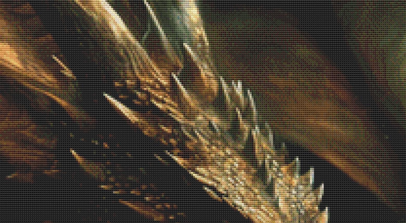 Even in Darkness Beauty can be Found counted cross stitch pattern by Serr.Kai A Quill & Ink