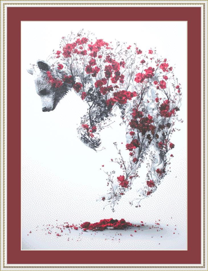 A Petal at a Time counted cross stitch pattern by Serr.Kai A Quill & Ink