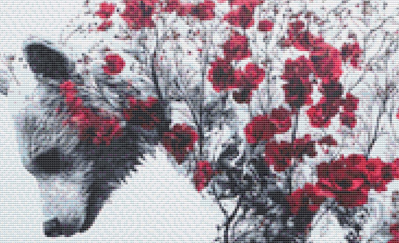 A Petal at a Time counted cross stitch pattern by Serr.Kai A Quill & Ink