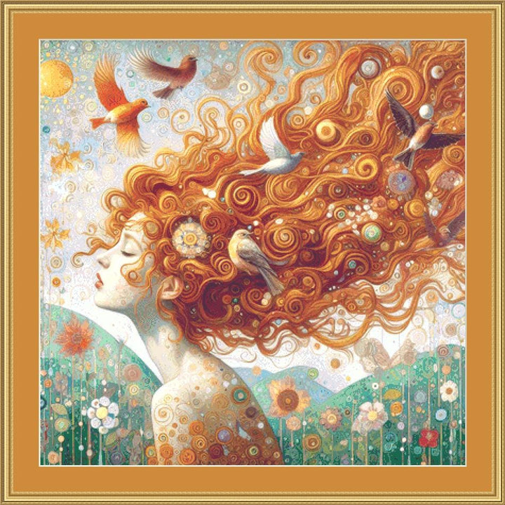 Springtime Splendor counted cross stitch pattern by Ana Dias