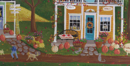 Autumn in the Air (Max Size/Color) counted cross stitch pattern by Kim Leo licensed by JMS Art Licensing