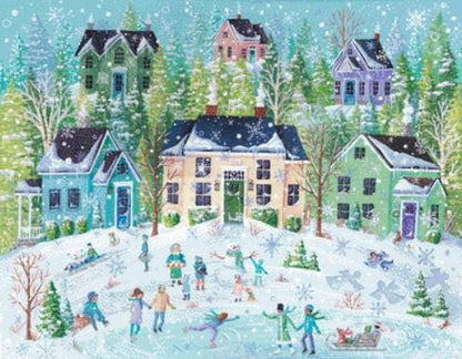 Snow Frosted Fun counted cross stitch pattern by Kim Leo licensed by  JMS Art Licensing