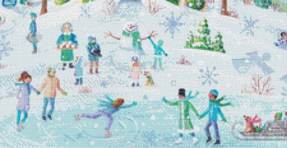 Snow Frosted Fun counted cross stitch pattern by Kim Leo licensed by  JMS Art Licensing