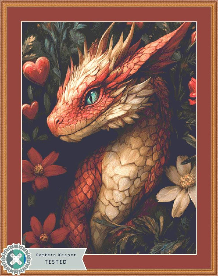 Heart of February counted cross stitch pattern by Serr.Kai A Quill & Ink