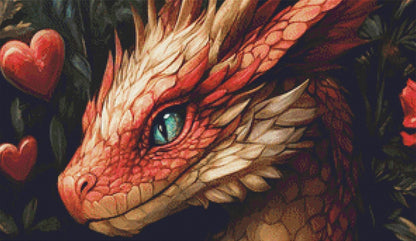 Heart of February counted cross stitch pattern by Serr.Kai A Quill & Ink