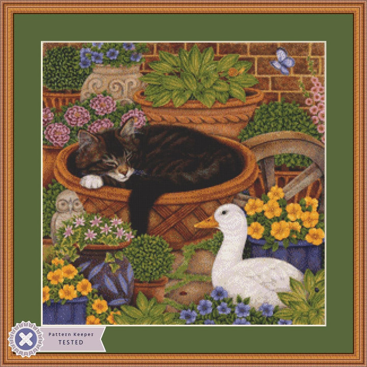 Just the Right Size (Small) counted cross stitch pattern by Anne Mortimer/Porterfields Fine Art Licensing