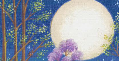 New Moon (Max Size/Color) counted cross stitch pattern by Kim Leo licensed by JMS Art Licensing