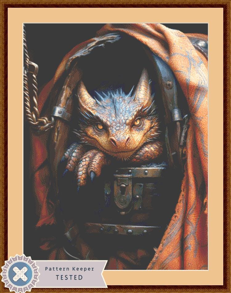 Randeshine Dragon counted cross stitch pattern by Serr.Kai A Quill & Ink