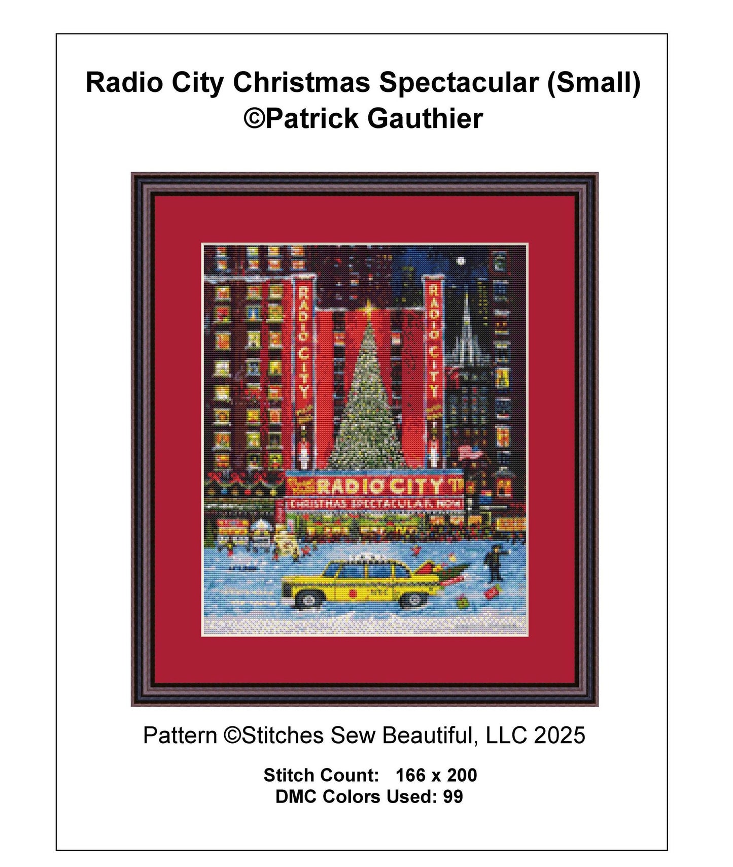 Radio City Christmas Spectacular (Small) cross stitch pattern by Patrick Gauthier