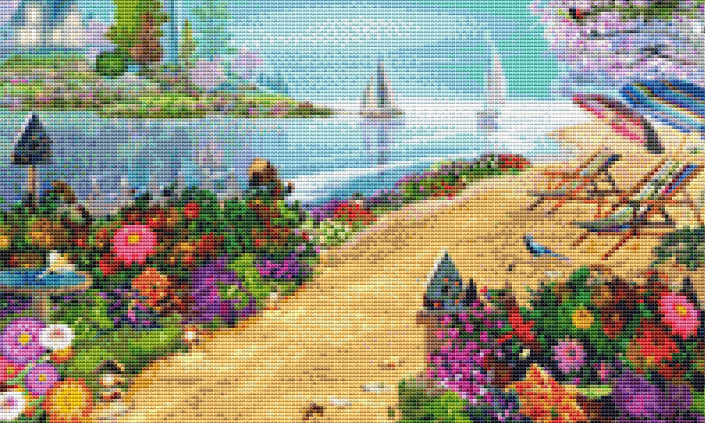 The Days Glory (Small) cross stitch pattern by Caplyn Dor/Porterfields Fine Art Licensing