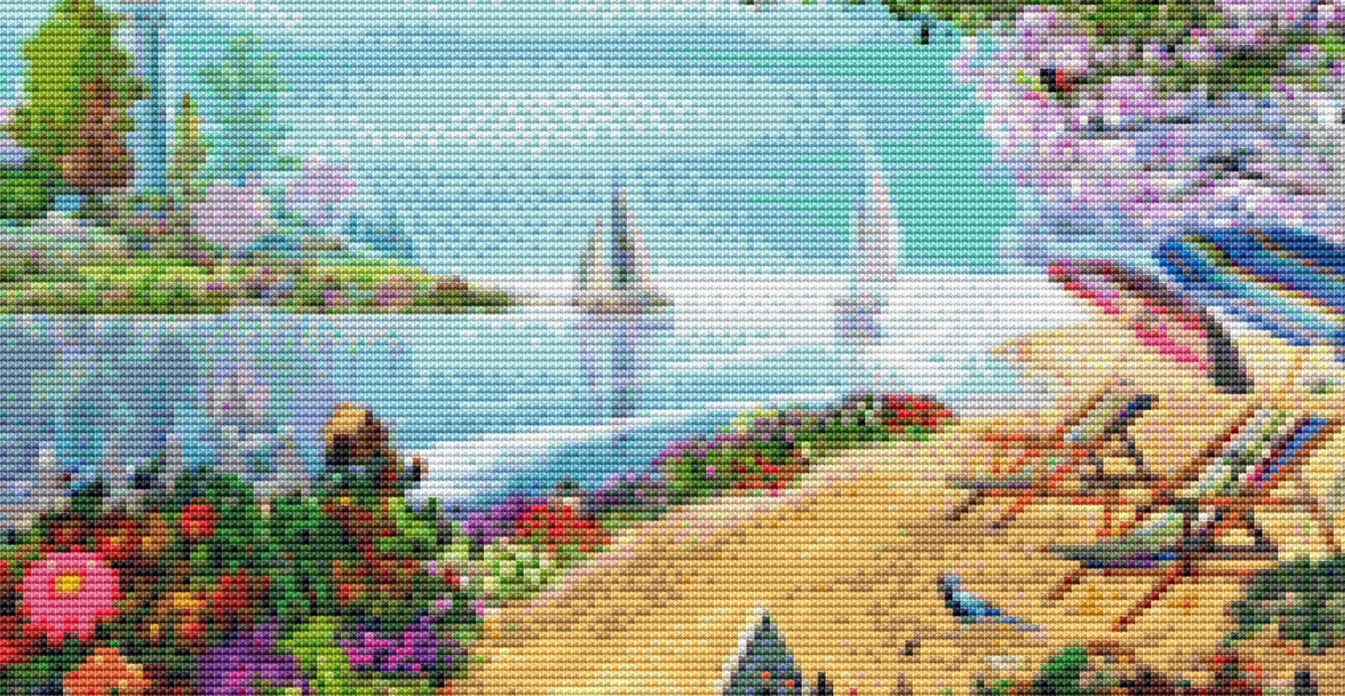 The Days Glory (Small) cross stitch pattern by Caplyn Dor/Porterfields Fine Art Licensing
