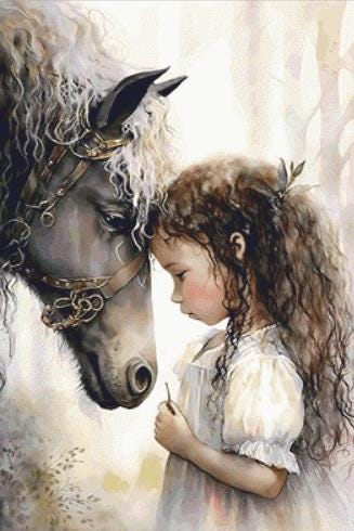 Best Buddies counted cross stitch pattern by Uniquely Made Wall Art