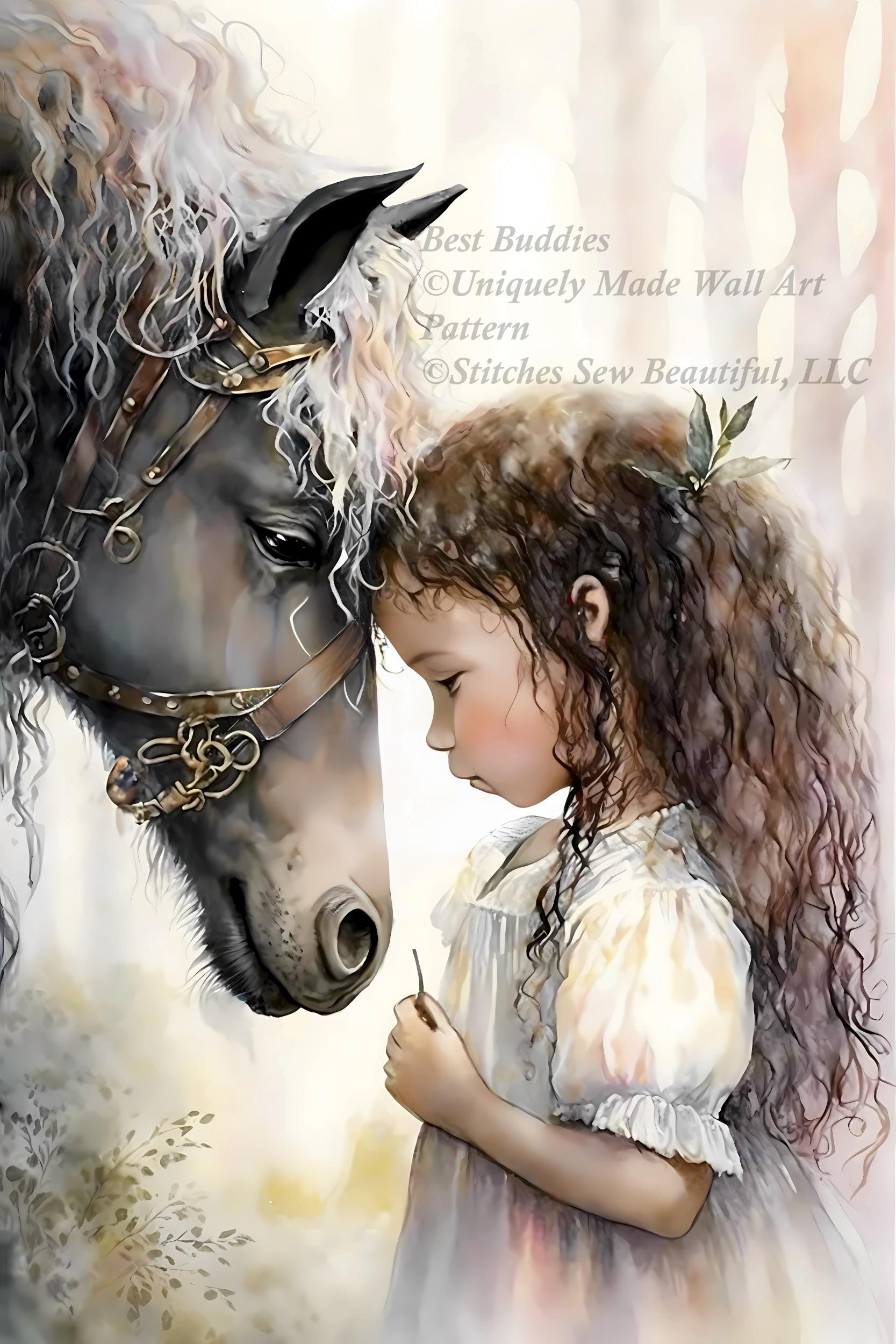 Best Buddies counted cross stitch pattern by Uniquely Made Wall Art