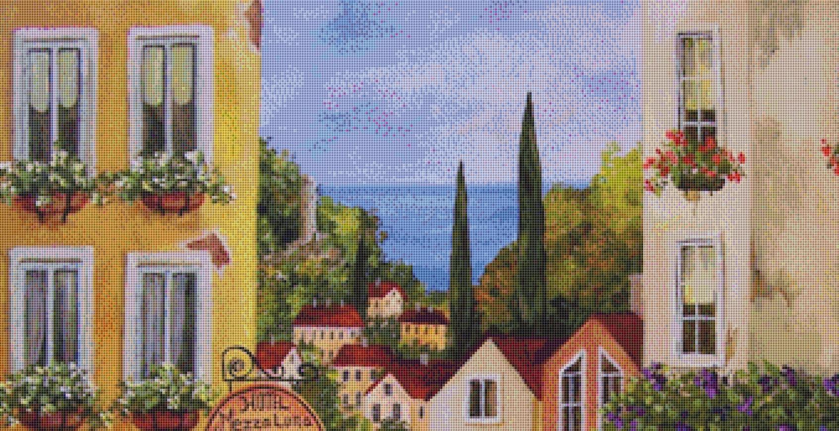 Via Maria Bella (Max Color) counted cross stitch pattern by Gwendolyn McShepard/Ansada Art Licensing Group, LLC