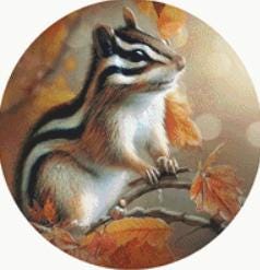 Chip (Round) counted cross stitch pattern by  Tammy L. Gross