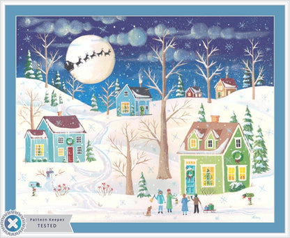 Christmas Carolers (Max Size/Color) counted cross stitch pattern by Kim Leo licensed by JMS Art licensing
