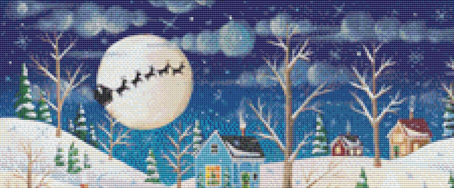 Christmas Carolers (Small) counted cross stitch pattern by Kim Leo licensed by JMS Art Licensing