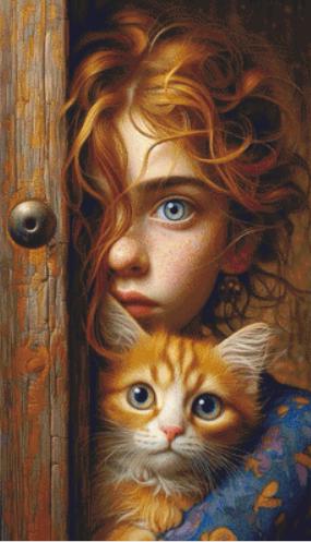 Hidden counted cross stitch pattern by Ingrid Jean AI Art