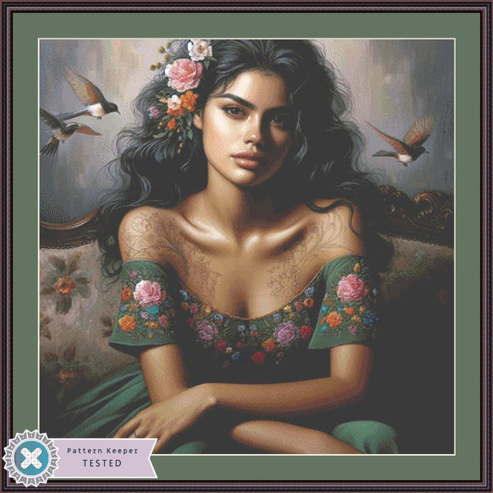 Valentina counted cross stitch pattern by Ana Dias