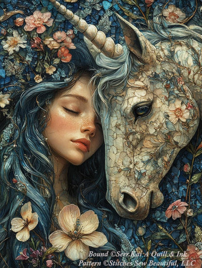 Bound counted cross stitch pattern by Serr.Kai A Quill & Ink