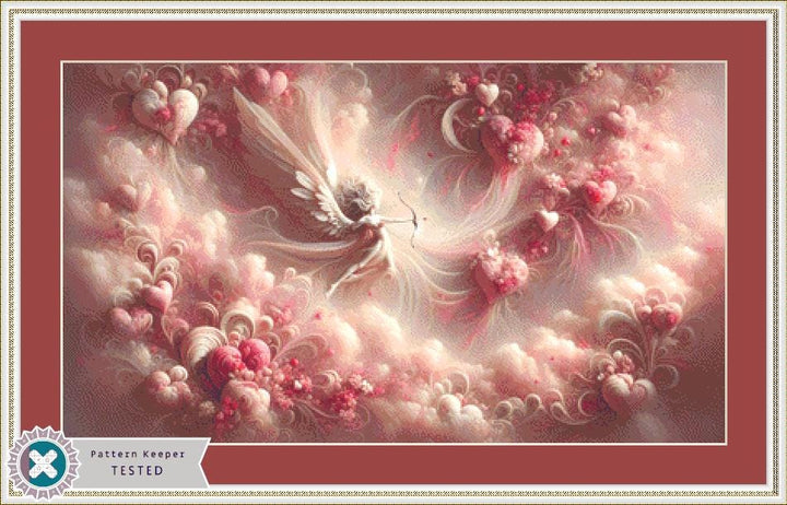 Ethereal Fairy of Love counted cross stitch pattern by World of Love Hearts/Adrian G. Eyre