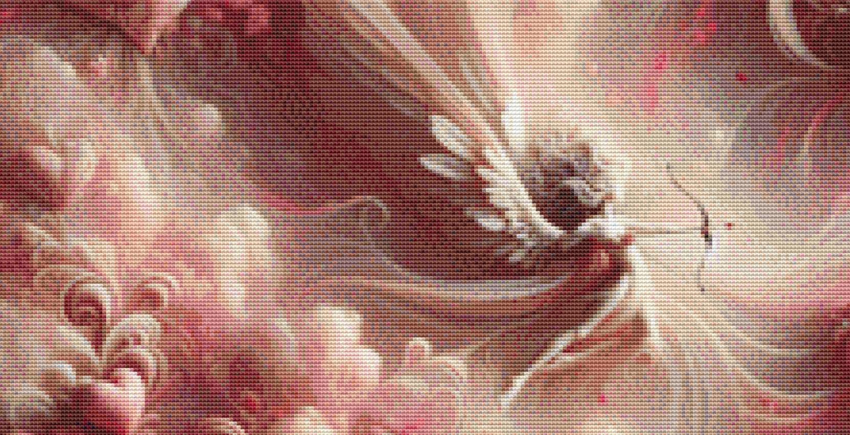 Ethereal Fairy of Love counted cross stitch pattern by World of Love Hearts/Adrian G. Eyre
