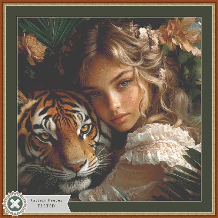 Angelic counted cross stitch pattern by Eder Jose Rosa