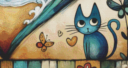 Whispering Secrets to the Ocean counted cross stitch pattern ©World of Love Hearts/Adrian G. Eyre