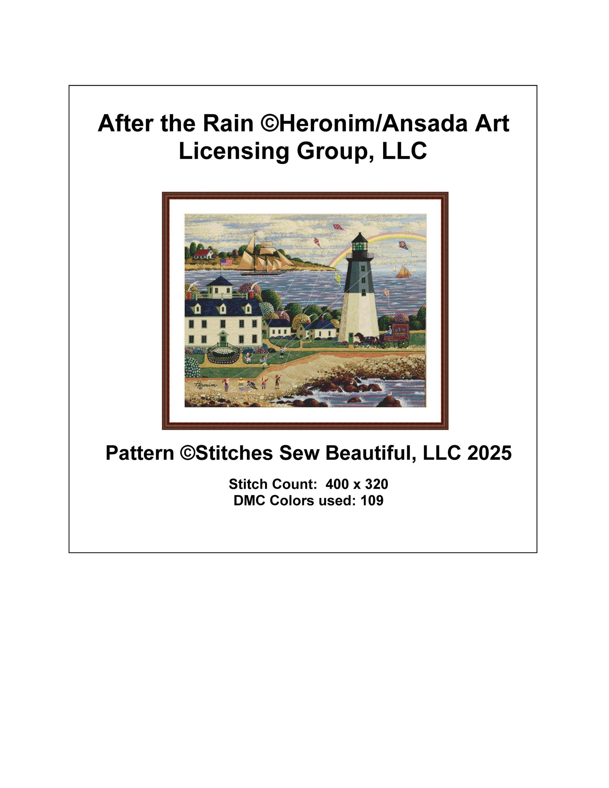 After the Rain counted cross stitch pattern by Heronim/Ansada Art Licensing Group, LLC