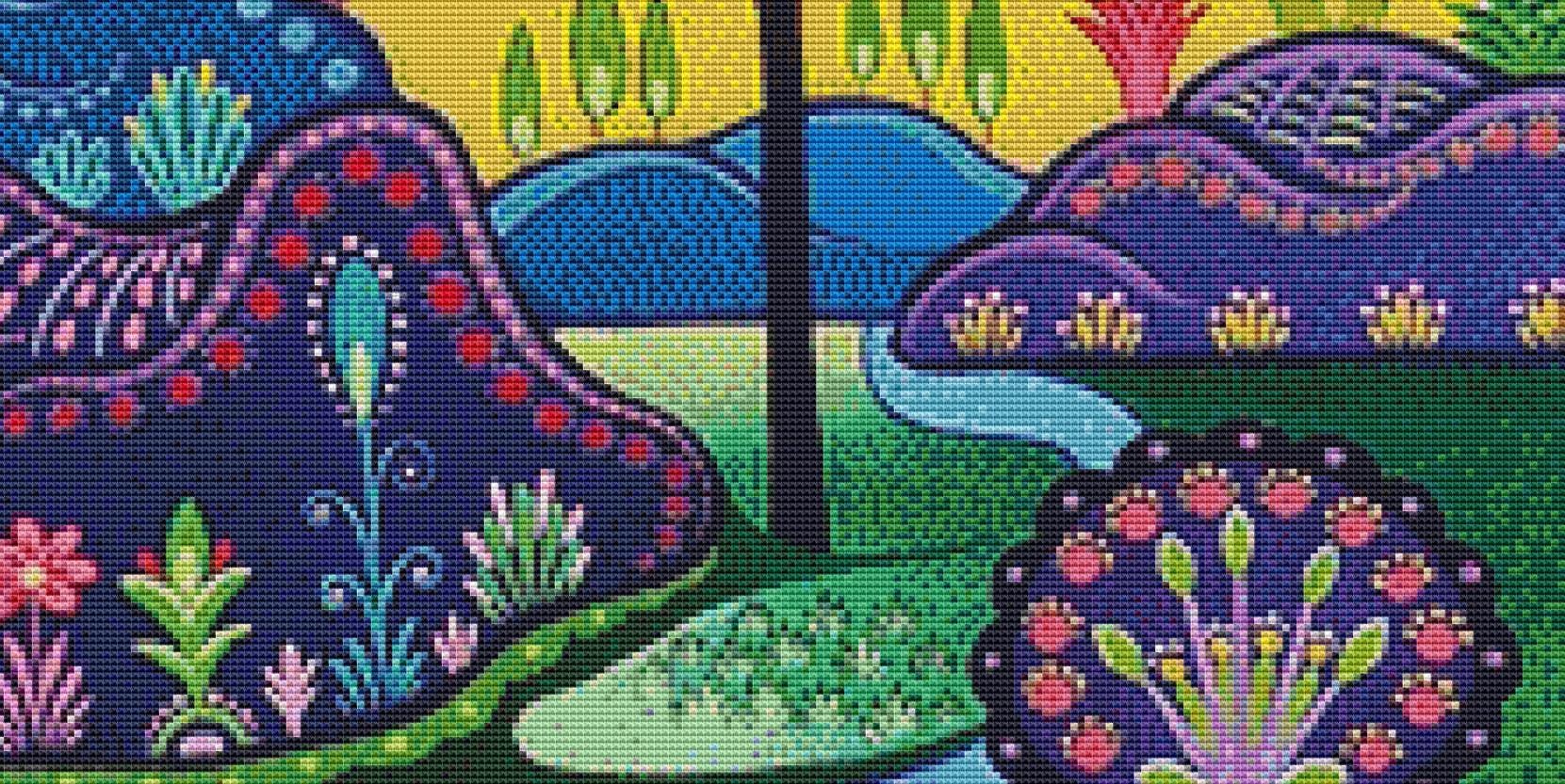 Laszlo Koday No. 19 counted cross stitch pattern by Laszlo Koday