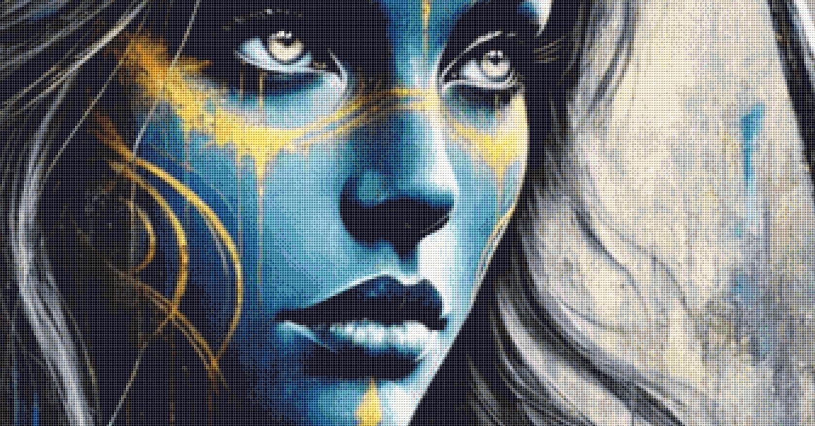 Charlize The Archer counted cross stitch pattern by Eder Jose Rosa