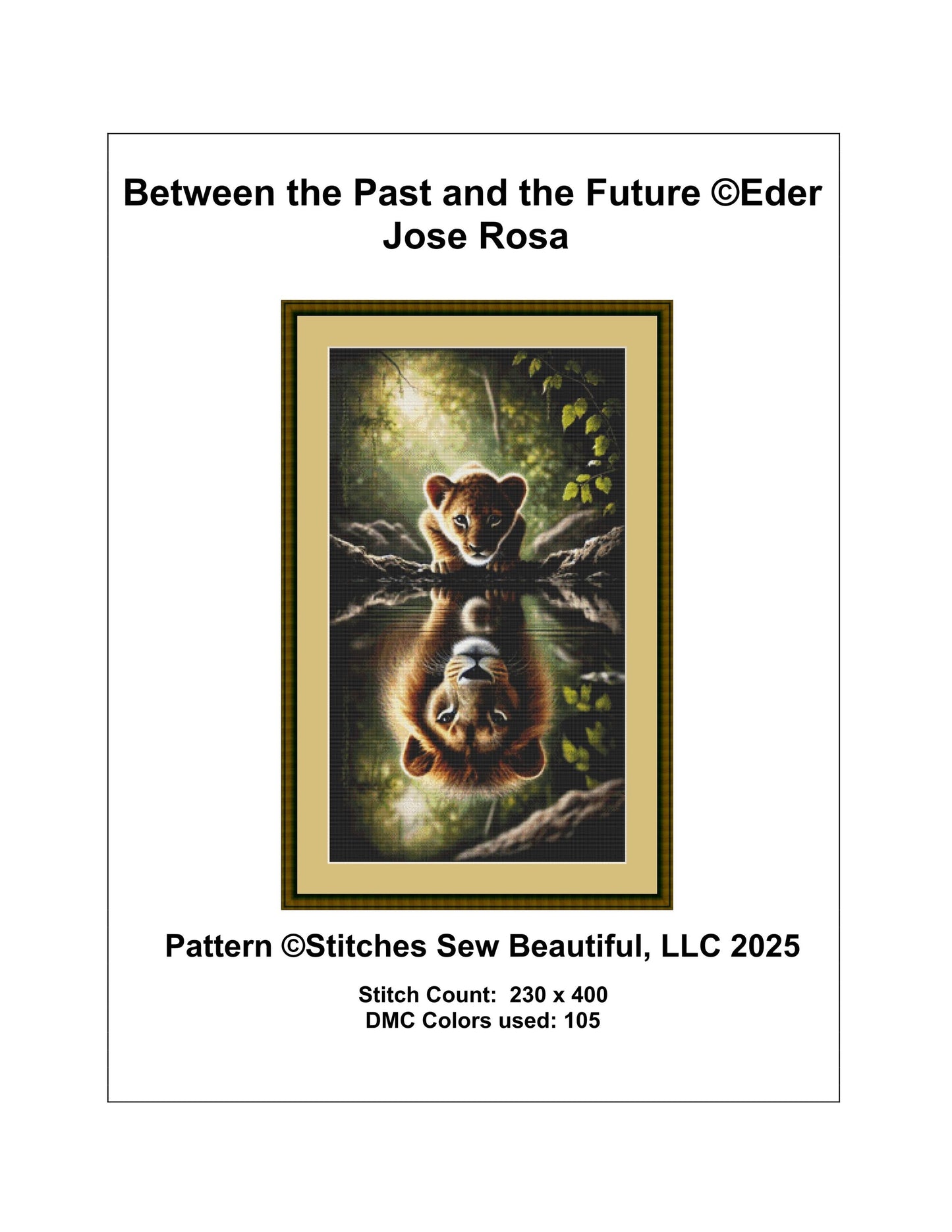 Between the Past and the Future counted cross stitch pattern by Eder Jose Rosa