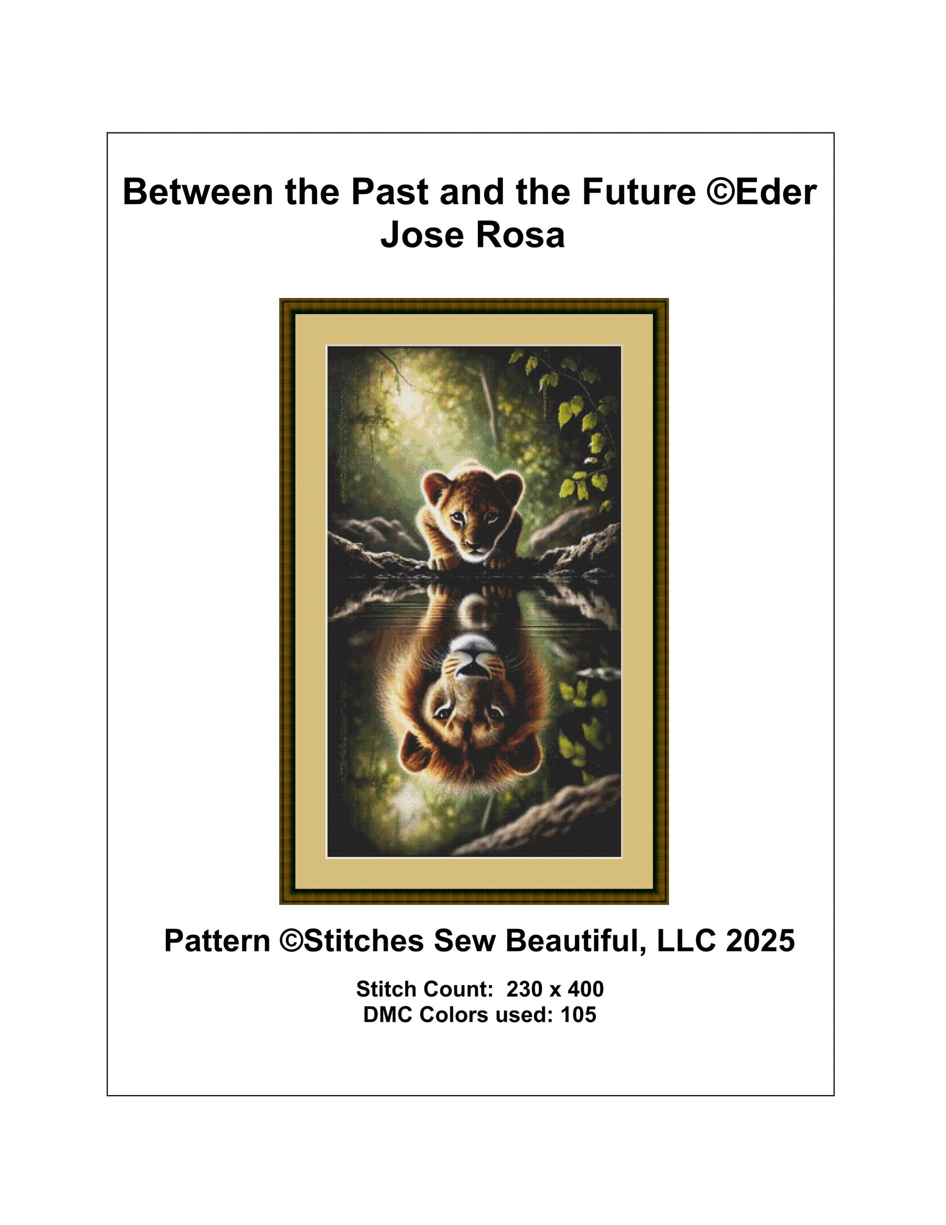 Between the Past and the Future counted cross stitch pattern by Eder Jose Rosa
