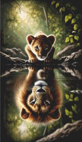 Between the Past and the Future counted cross stitch pattern by Eder Jose Rosa