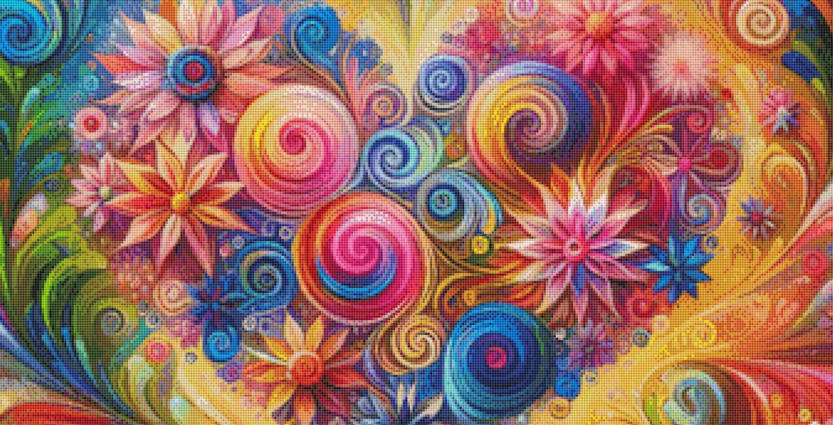 Heart of Joy counted cross stitch pattern by World of Love Hearts/Adrian G. Eyre